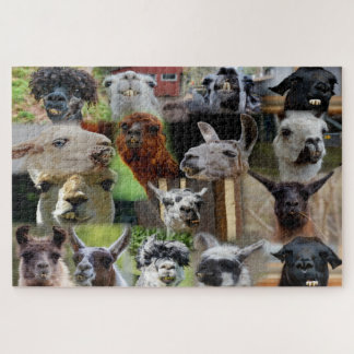 Collage photo Llama laid 16 Photos Puzzle Jigsaw