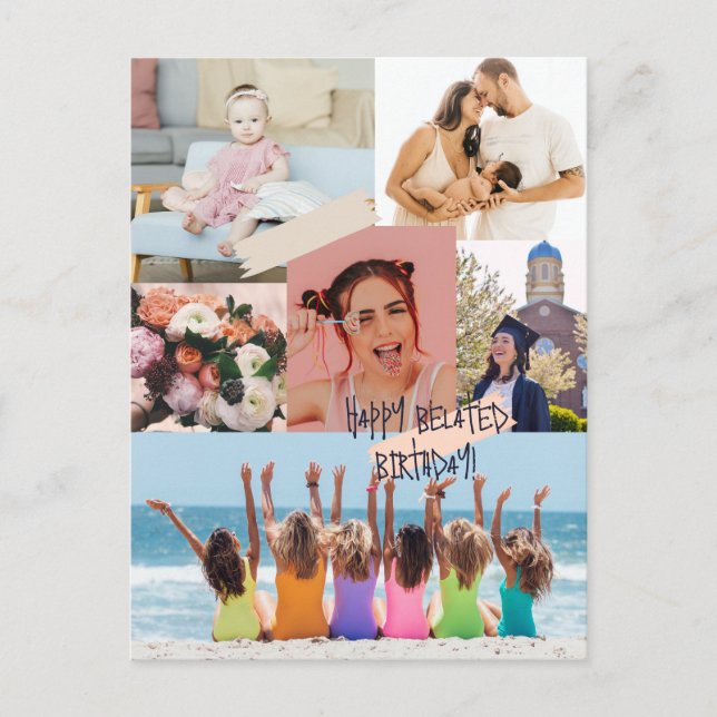 Collage photo moderne Bonne carte d'anniversaire t (Devant)