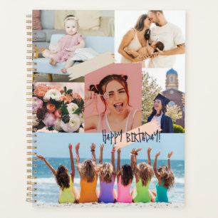Collage photo moderne Joyeux anniversaire mignon
