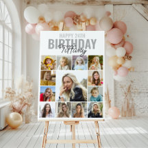 Collage photo N'importe quel âge Joyeux anniversai