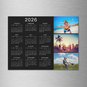 Collage photo personnalisé Magnet Calendrier 2024