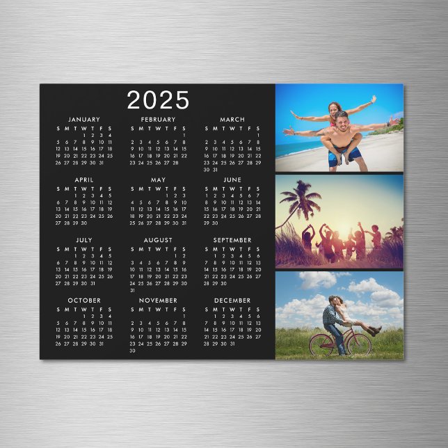 Collage photo personnalisé Magnet Calendrier 2025 (Créateur téléchargé)