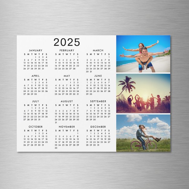 Collage photo personnalisé Magnet Calendrier 2025 (Créateur téléchargé)