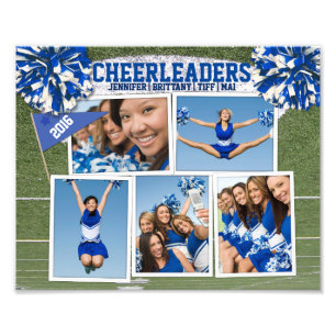 Collage photo pom-pom girl