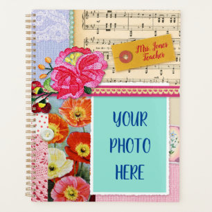 collage photo vintage art home enseignant école