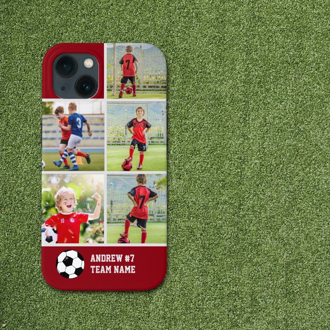 Collage photos Children's Soccer Team  Case-Mate iPhone Hülle (Von Creator hochgeladen)