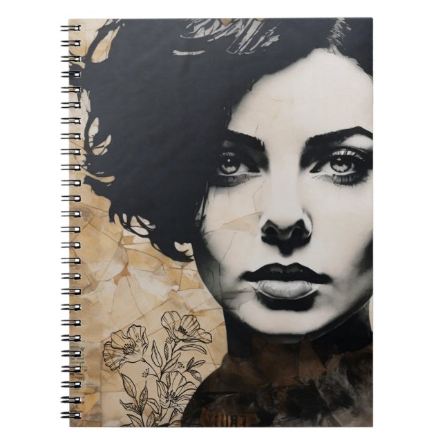 Collage Portrait | Notebook Notizblock (Vorderseite)