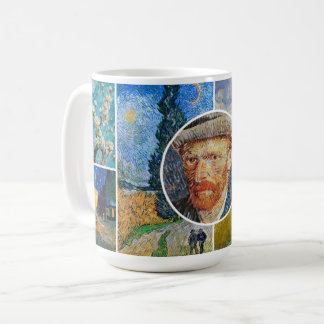 Collage Portrait – Van Gogh-style Pictorial Art Kaffeetasse