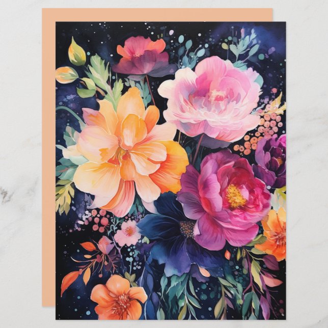 Collage Rose Peoney (Vorne/Hinten)