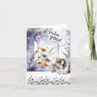 Collage Scrapbooking Dankeschön Karte