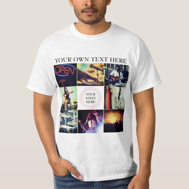 Collage und Logo für kundenspezifisches Foto T-Shirt (Vorderseite)