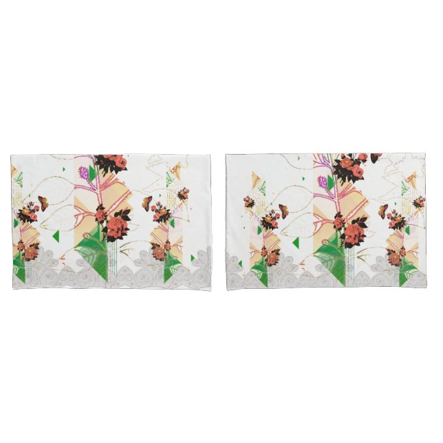 Collage Vintag Kissenbezug (Vorderseite-Set)