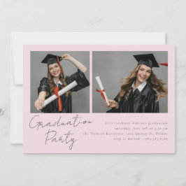 Collage von zwei Fotos modernes Design Einladung