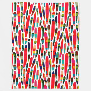 Collaged Color Splash 150222 Fleecedecke