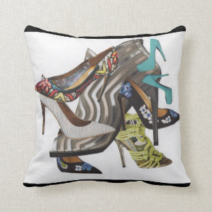Collaged Druckkissen des Stiletts Heels Kissen