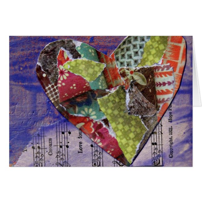 Collaged Heart (Vorderseite (Horizontal))