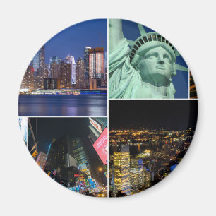 Collagen-Foto Cityscape New York City NYC Magnet