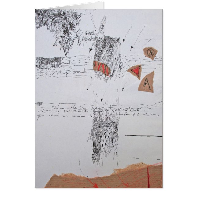Collages Bruyants Livre d'artiste 10e page Carte (Devant)