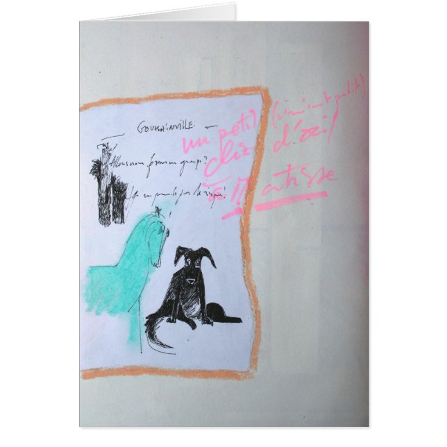 Collages Bruyants Livre de l'artiste Cheval et car (Devant)
