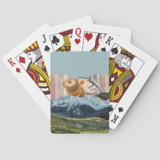 Collagierte Retro-Karten Spielkarten