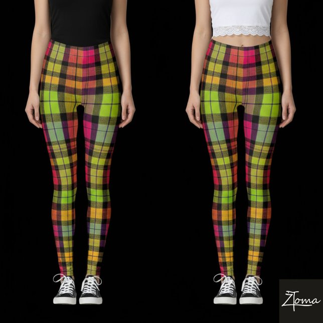 Collants à carreaux éclat de couleur (Créateur téléchargé)
