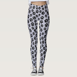 Collants à empreinte de patte bleue et noire