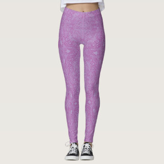 Collants à médaillon violet