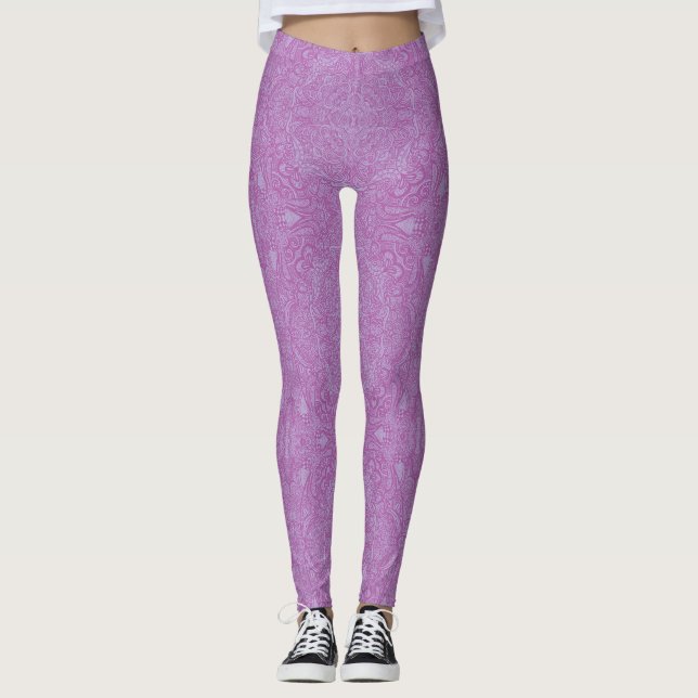 Collants à médaillon violet (Devant)