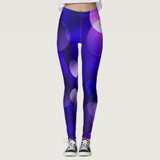 Collants à motif cercle violet