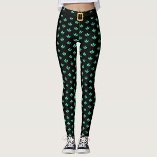 Collants à motif de baie de houx de Noël