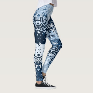Collants bleu marine Opposites Attract