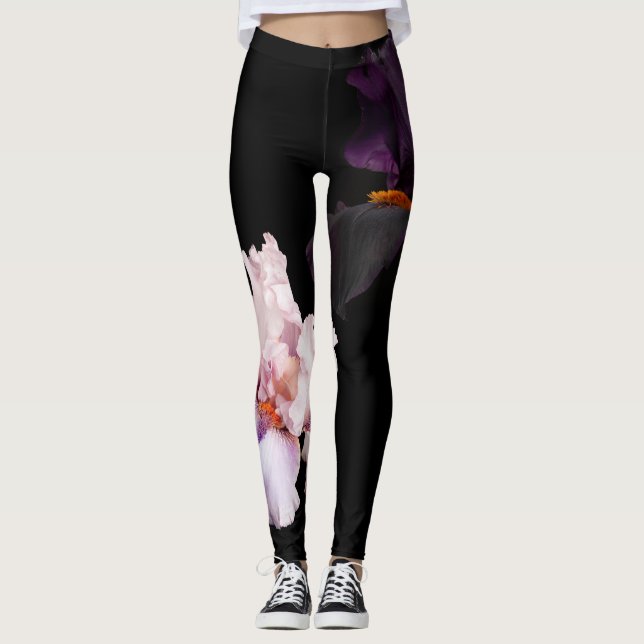 Collants botaniques Midnight Bloom (Devant)