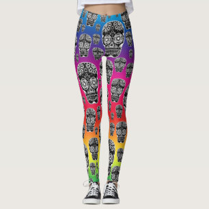 Collants Crâne de Sucre Arc-en-Ciel