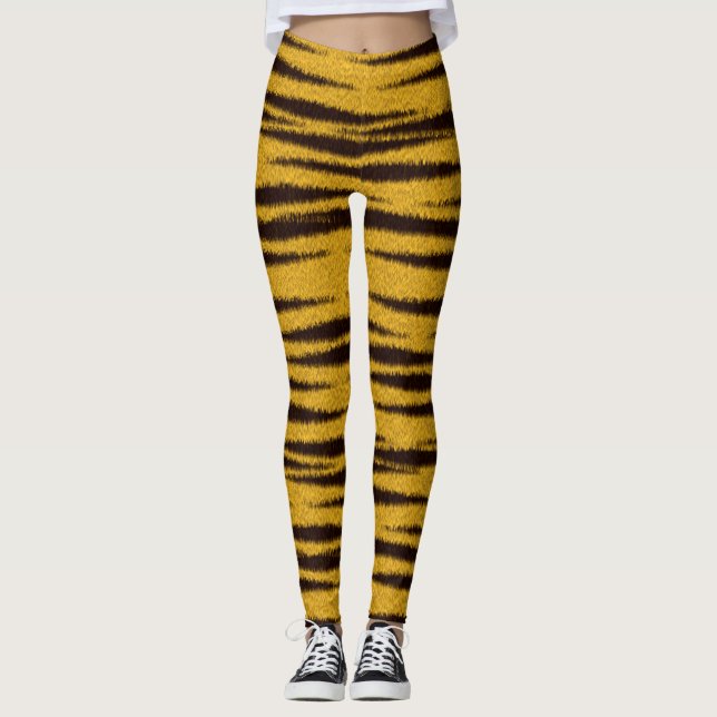 Collants Effet Fourrure de Tigre (Devant)