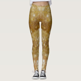 Collants en slime pailleté or