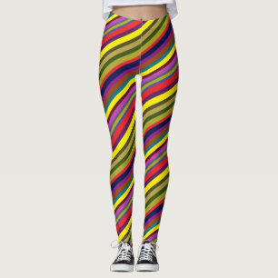 Collants en spirale de canne à sucre colorés.