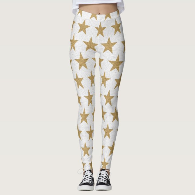 collants étoiles dorées (Devant)