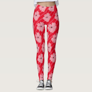 Collants Fleurs Roses Et Rayures