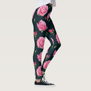 collants floraux pivoine