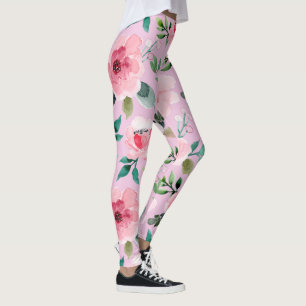 collants floraux pivoine