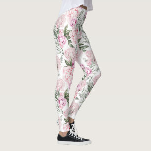 collants floraux pivoine