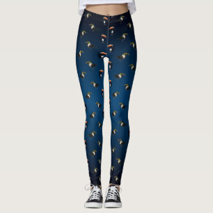 Collants Fou Toucan (Mélange Bleu Nuit)