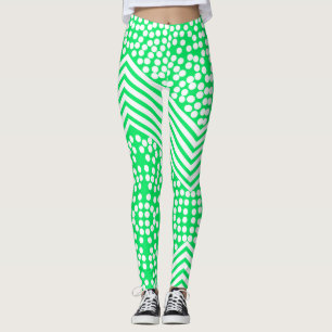 Collants gras à rayures à pois funky
