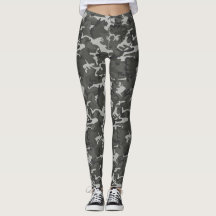 Collants gris et noirs de Camo