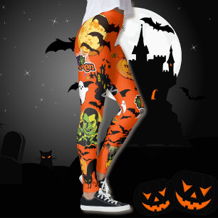 Collants Halloween Tout Chouette Sorcière Fantôme