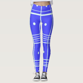 Collants imprimés bleus