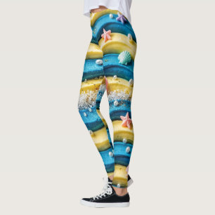 Collants Ocean Wave Cake - Étoile de Mer Côtière