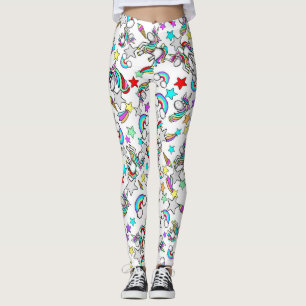 Collants pour dames de dessin animé licorne