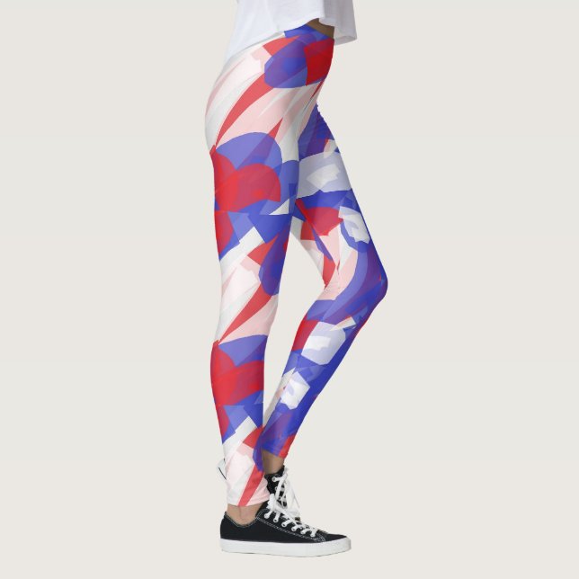 Collants Rouge Blanc Bleu  (Droite)