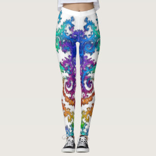 Collants spirale néon cosmos